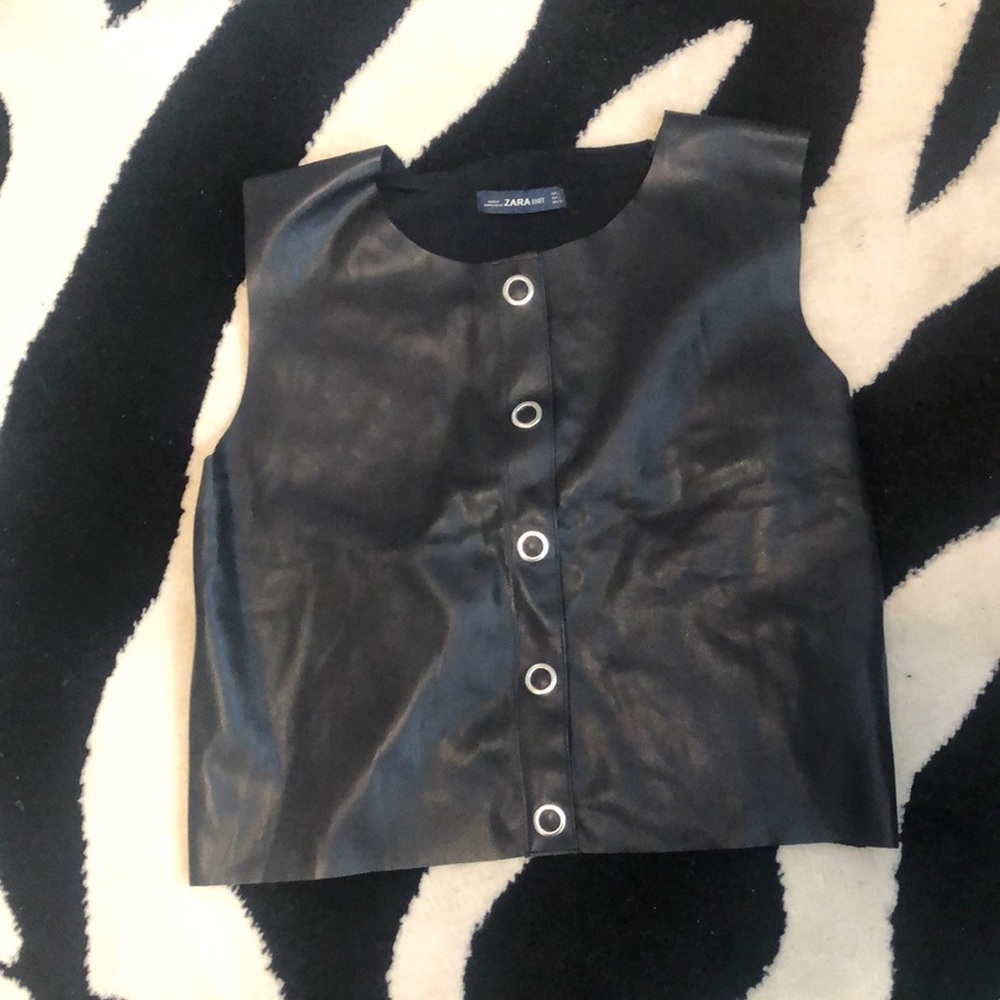 Zara PU Front Tank/Vest